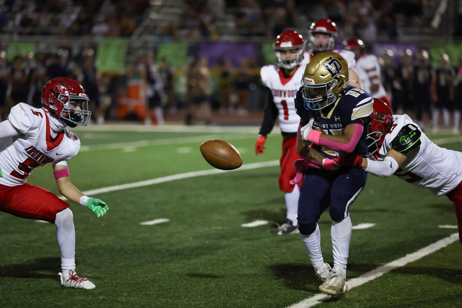 DV fumbles and Ironwood jumps on it