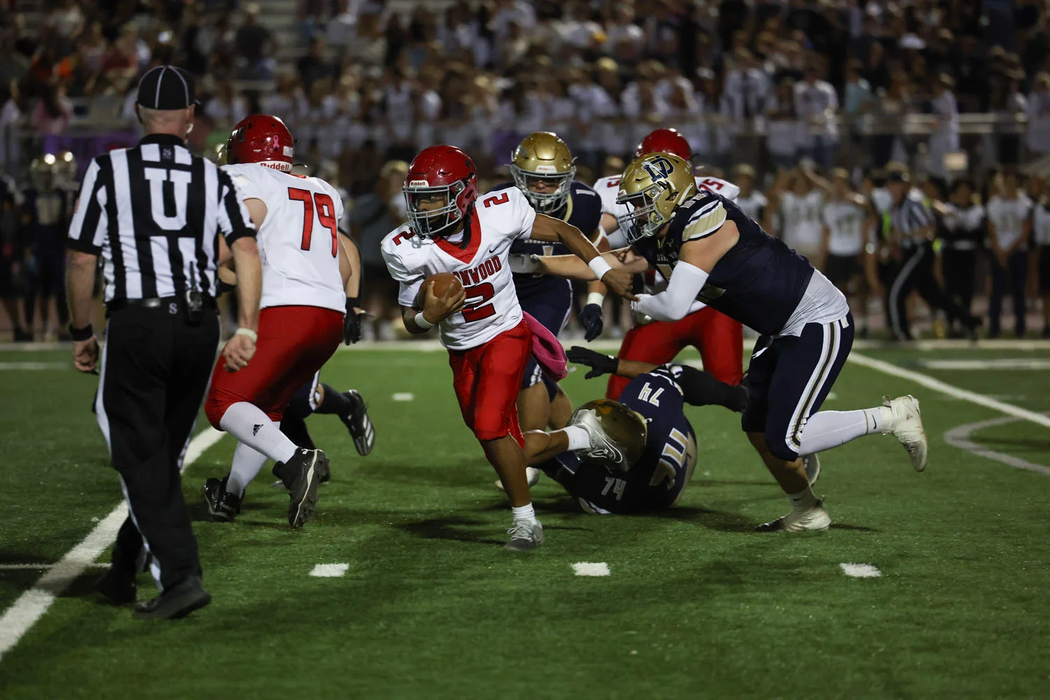 QB looking for space to run